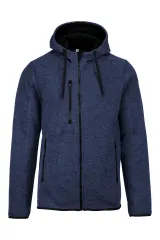 Chaqueta jaspeada con capucha hombre