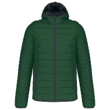 Chaqueta acolchada y ligera con capucha hombre