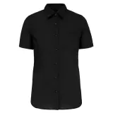 Camisa popelina de polialgodón manga corta de fácil cuidado mujer