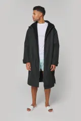 Parka larga con forro de sherpa unisex