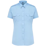 Camisa piloto manga corta mujer