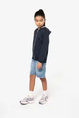 Sudadera capucha y cremallera niños