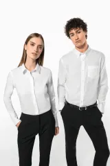 Camisa no-plancha manga larga hombre