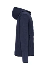 Chaqueta jaspeada con capucha hombre