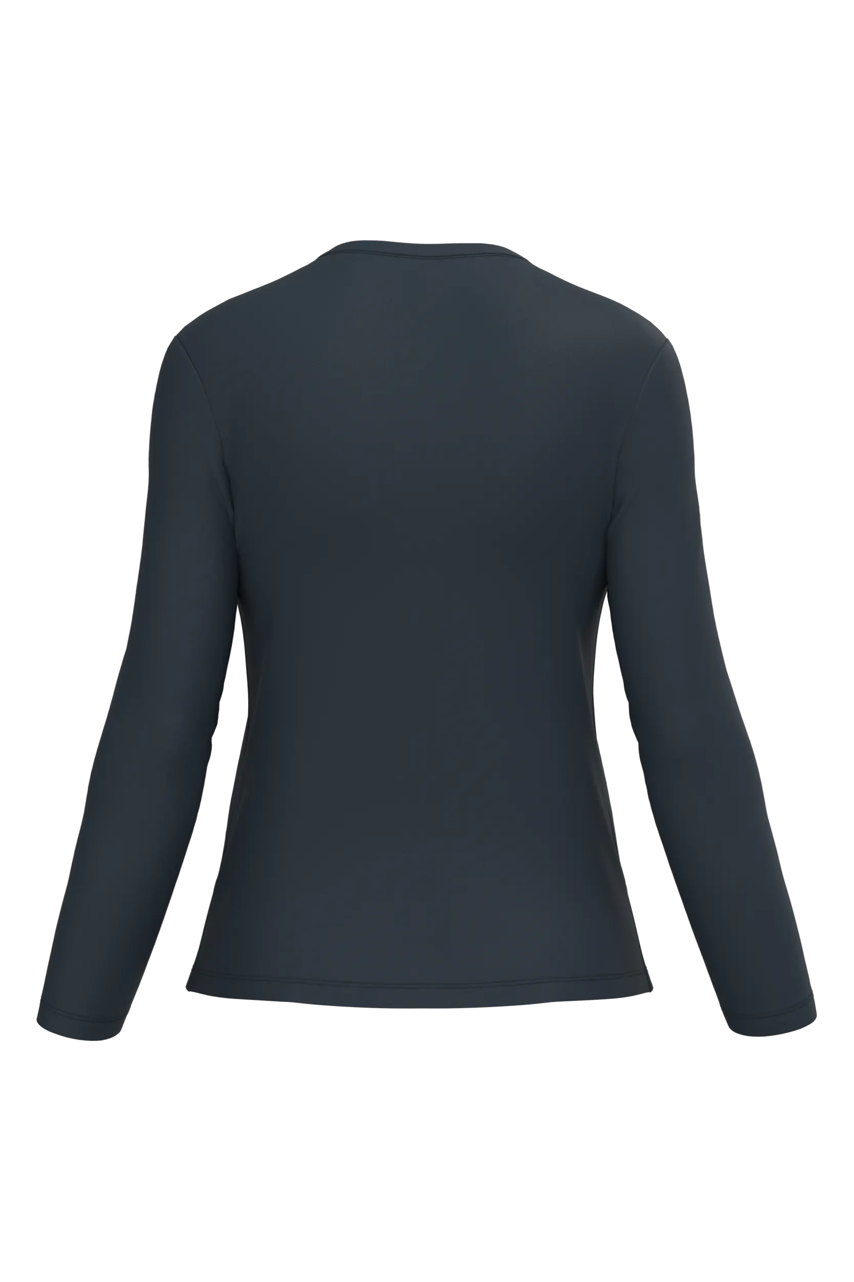 Camiseta manga larga y cuello de pico mujer