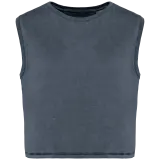 Camiseta crop ecorresponsable sin mangas mujer