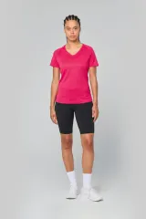Camiseta de deporte cuello de pico mujer