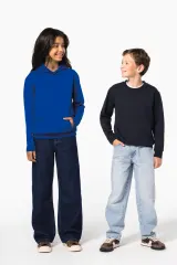 Sudadera reciclada cuello redondo infantil