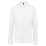 Camisa popelina manga larga mujer
