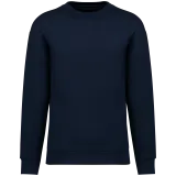 Sudadera ecorresponsable cuello redondo y hombros caídos felpa perchada unisex