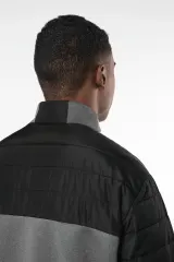 Chaqueta bimaterial hombre