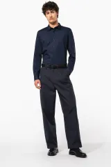 Camisa popelina manga larga hombre