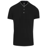 Polo con cuello mao manga corta hombre