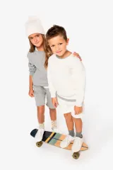 Bermuda ecorresponsable de felpa infantil