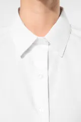 Camisa popelina manga larga mujer