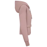 Sudadera ecorresponsable con cremallera y capucha French Terry mujer