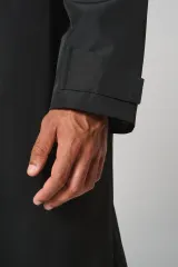 Parka larga con forro de sherpa unisex