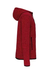 Chaqueta jaspeada con capucha hombre
