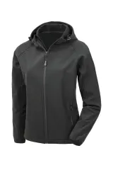 Chaqueta softshell reciclada de 3 capas con capucha mujer