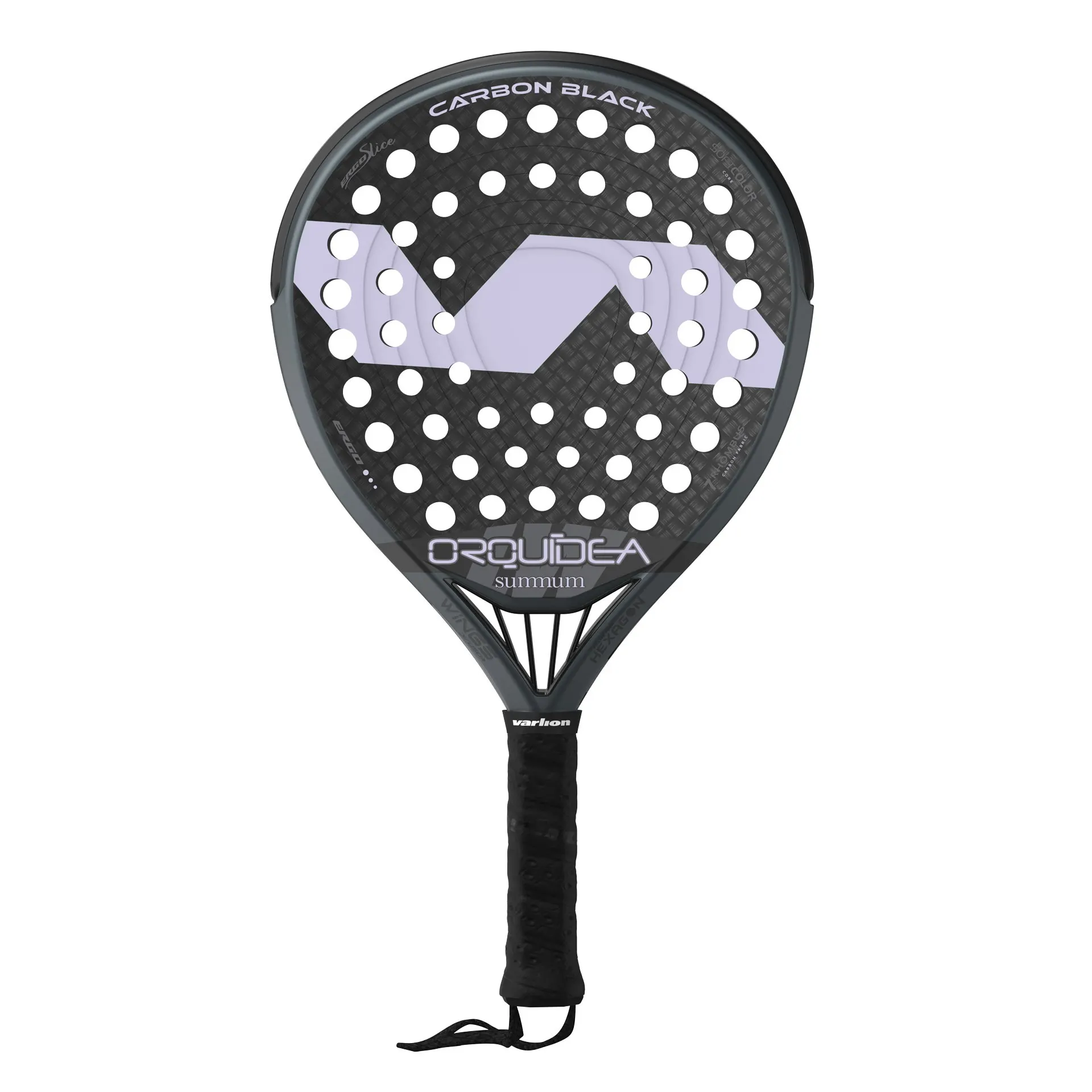 PALA DE PÁDEL VARLION LW CARBON BLACK ORQUIDEA