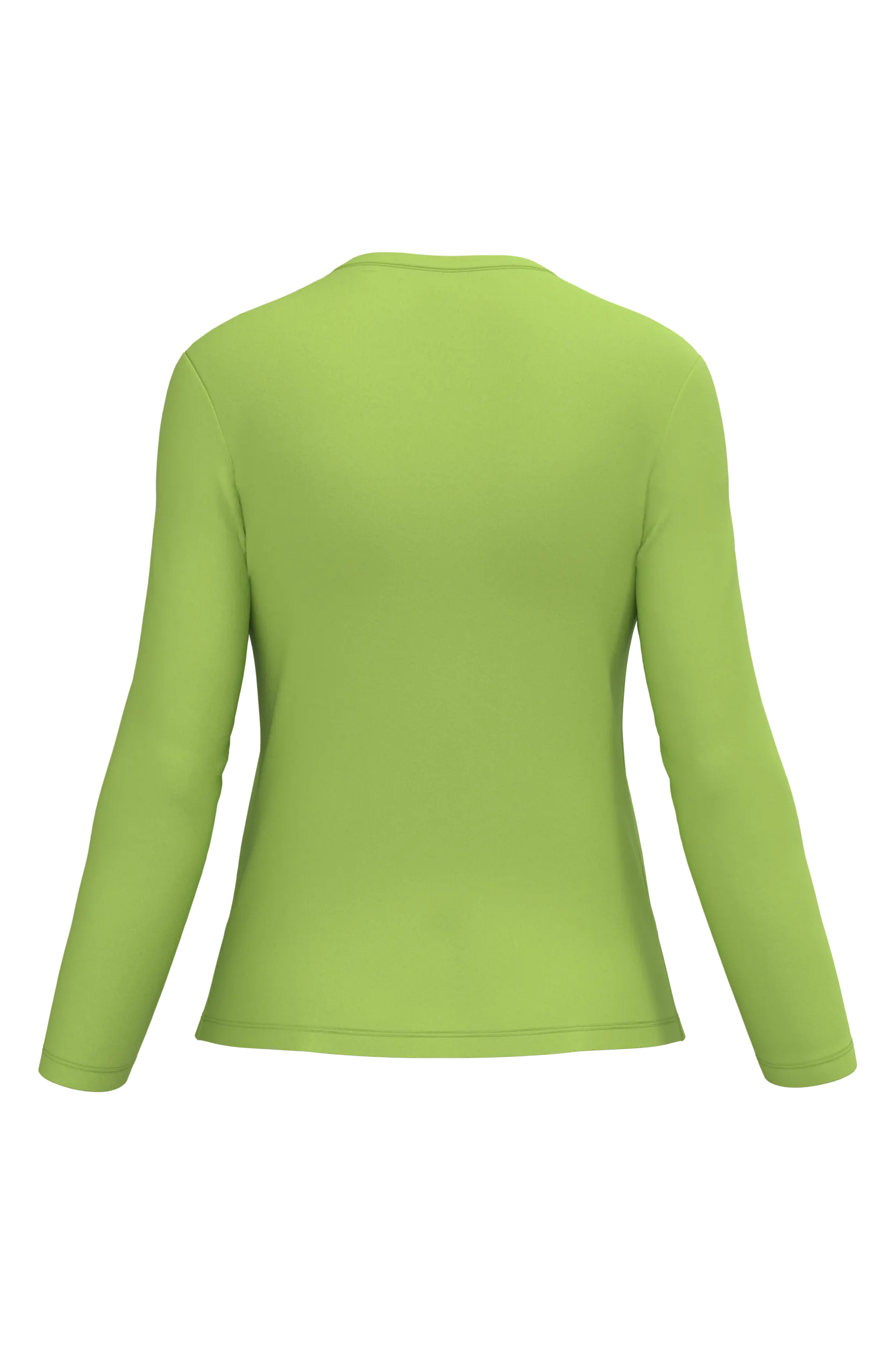 Camiseta manga larga y cuello de pico mujer