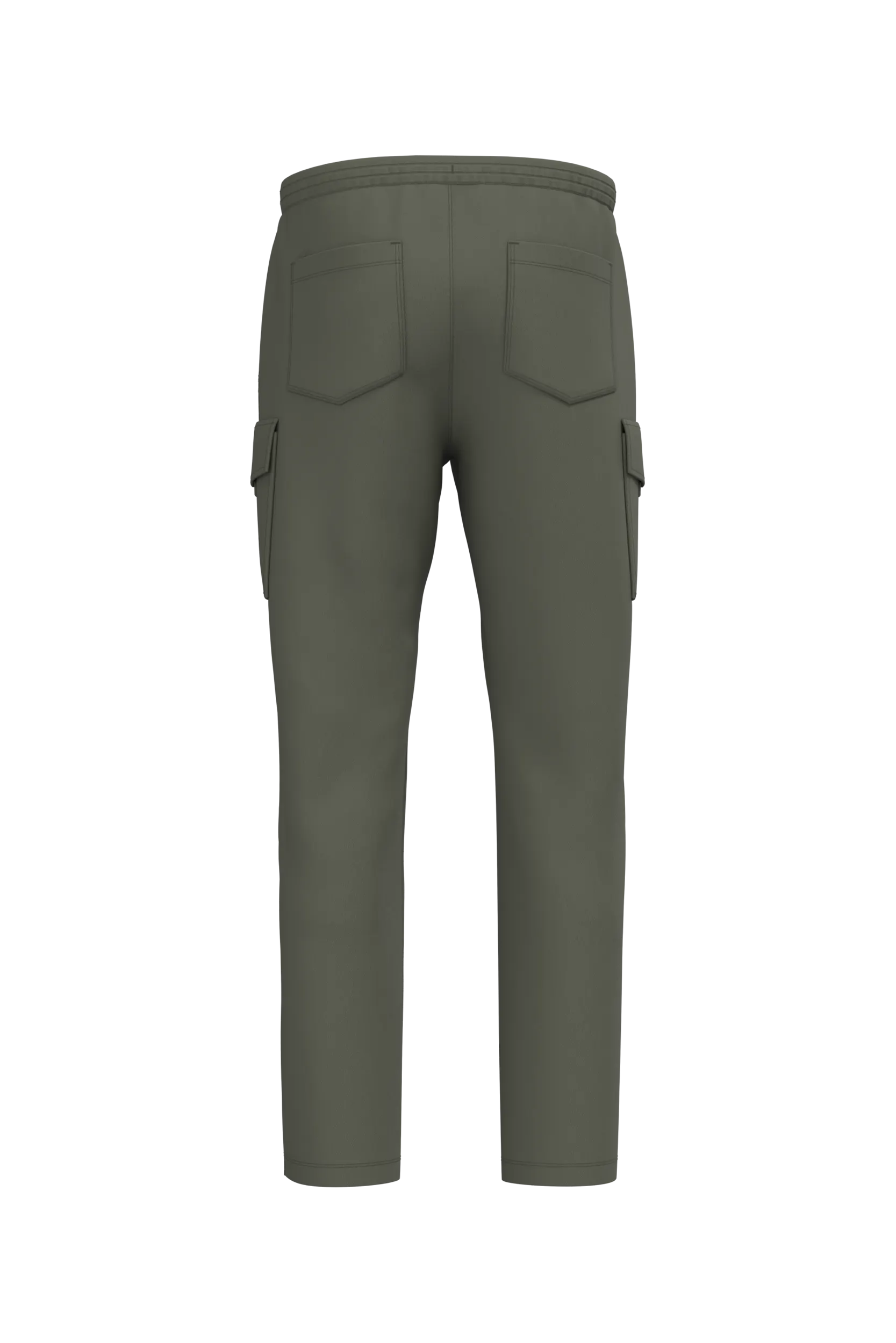 Pantalón tipo cargo ecorresponsable efecto lavado French Terry hombre