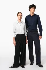 Camisa popelina manga larga hombre