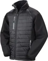 Chaqueta Softshell Black Compass acolchada reciclada