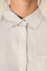 Camisa de lino mujer