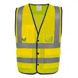 Chaleco con botones de alta visibilidad Eco Superior