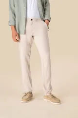 Pantalón lino hombre