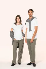 Camiseta Supima® cuello redondo manga corta mujer