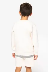 Sudadera ecorresponsable cuello redondo infantil