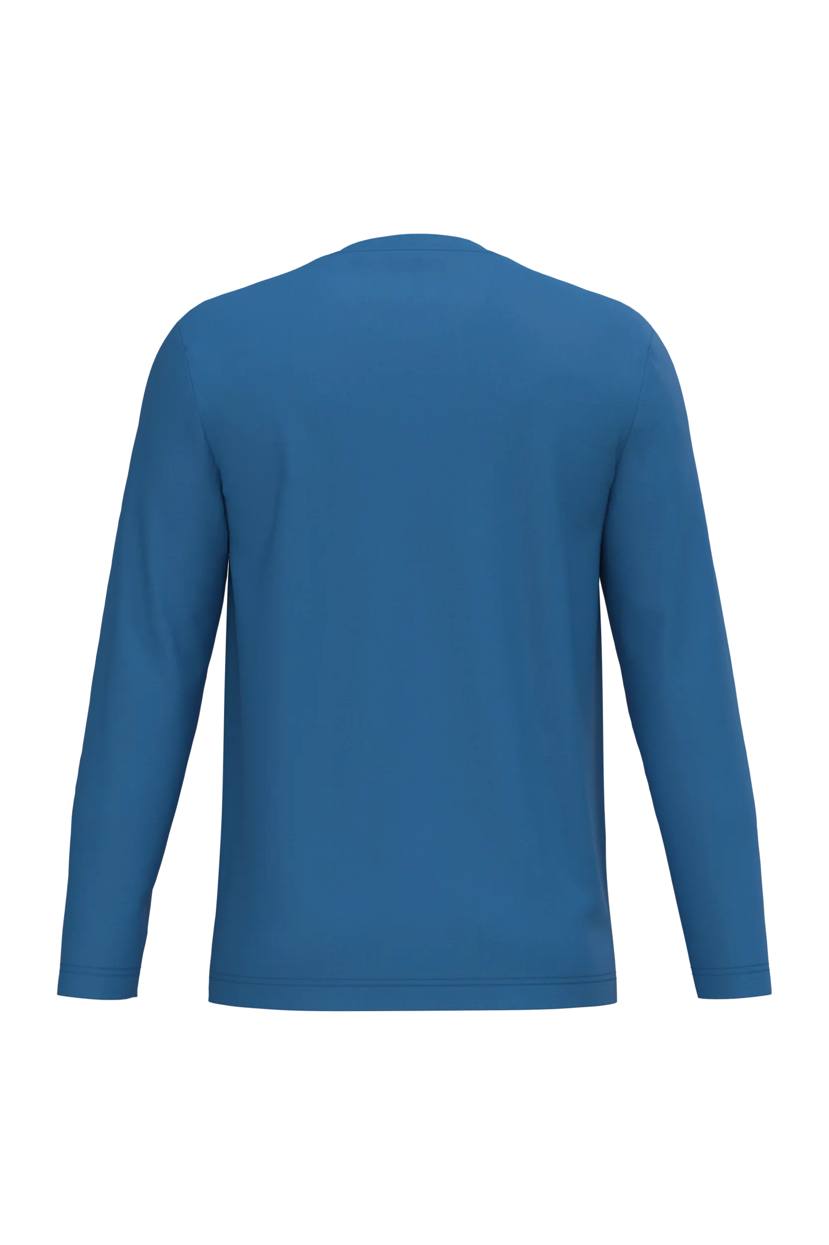 Camiseta maga larga y cuello redondo hombre