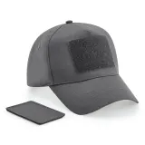 Gorra de 5 paneles con parche extraíble
