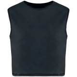 Camiseta crop ecorresponsable sin mangas mujer