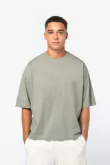 Camiseta sostenible de corte boxy con hombros caídos hombre