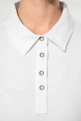 Polo jersey manga larga mujer
