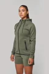 Chaqueta de chándal performance con capucha mujer