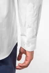 Camisa oxford de manga larga hombre