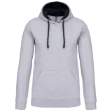 Sudadera capucha contrastada hombre