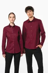 Camisa strech manga larga hombre