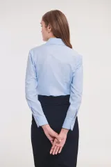Camisa Oxford manga larga mujer