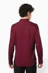 Camisa strech manga larga hombre