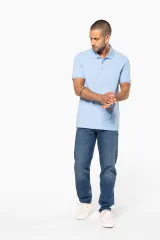 Polo piqué manga corta hombre