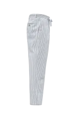 Pantalón a rayas de lino para hombre
