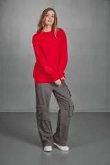 Sudadera cuello redondo