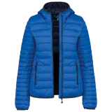 Chaqueta acolchada y ligera con capucha mujer