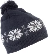 Gorro navideño de punto con motivo de estrellas
