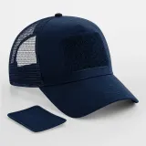 Gorra de rejilla con parche extraíble y ajustable en la parte trasera